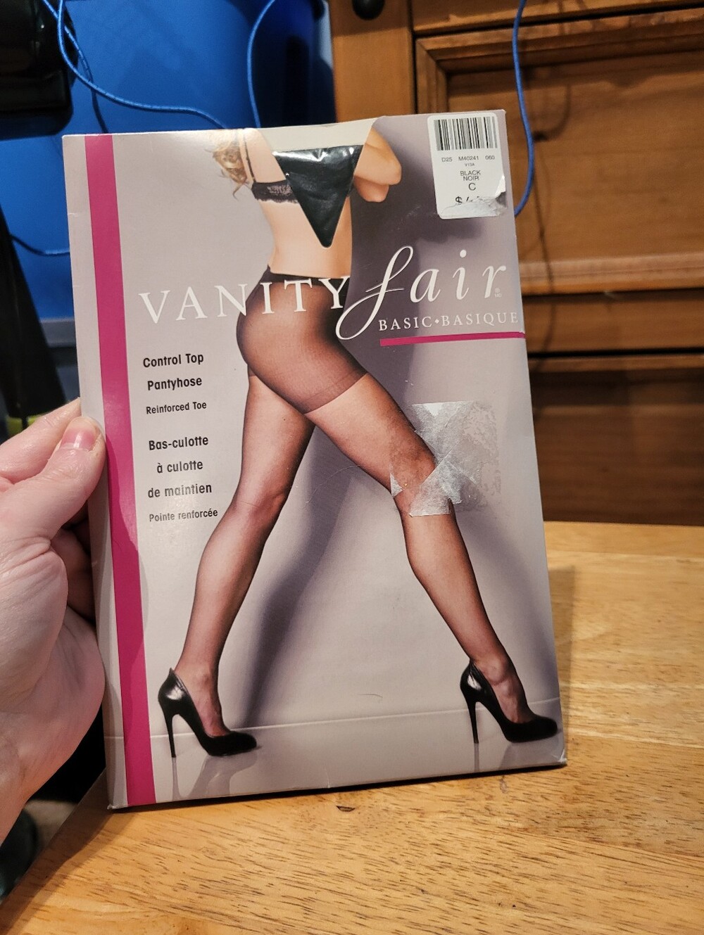 Vintage Vanity Fair Sears Control Top Pantyhose Reinforced Toe New Size C
